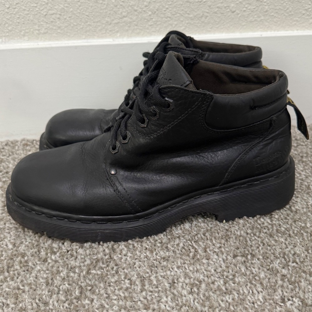 Vintage Doc Martins 8A23 England Men's Size 9 Grunge Chunky Y2K Black Work